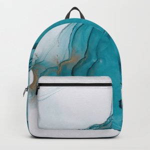 alcohol ink pattern backpack